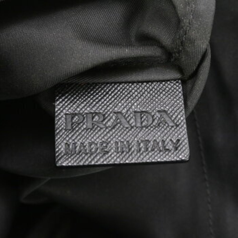 Prada Tessuto tote bag triangle logo beaded rhinestones ERE - Picture 13 of 14